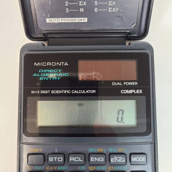 MICRONTA 65-820/EC-4041 Vintage Calculator Dual Power - Picture 3 of 6